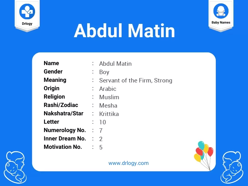 Abdul Matin Name Meaning